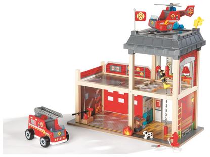 Image de 55419171 CASERNE ET CAMION DE POMPIERS avec figurines