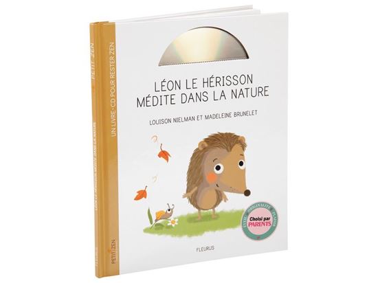 Image sur 55511171 LIVRE CD LÉON LE HÉRISSON MÉDITE DANS LA NATURE