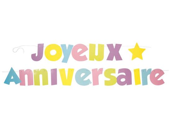 Image sur 55958020 GUIRLANDE JOYEUX ANNIVERSAIRE