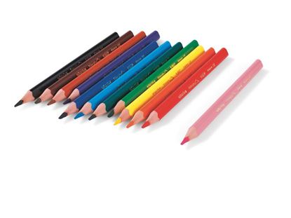 Image de 56067171 CRAYONS DE COULEUR ERGONOMIQUES Ecolution triangle