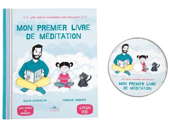 Image sur 54791171 COLLECTION AUX PETITS BONHEURS DES ENFANTS Bien être Mon premier livre CD de méditation