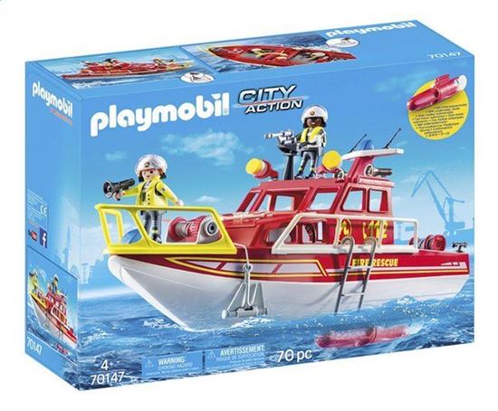 Image sur PL70147 Bateau de sauvetage et pompiers